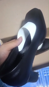 รองเท้าคัทชูพิธีการ 386 หัวตัด ส้นสูง 2 นิ้ว ไซส์ 35–46 สีดำ บุฟองน้ำ ใส่รับปริญญา เรียน ทำงาน ข้าราชการ พรีเมียมตรงจากโรงงาน