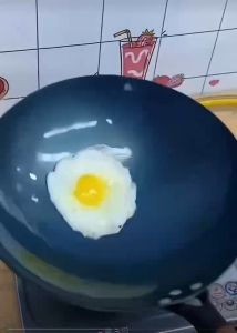 Rixme Stick Pan Stainless Steel Large Wok Raging Fire Stove Frying Pan Thick Wok Double Ear Iron Pot 30/32/34/36/38/40CM
