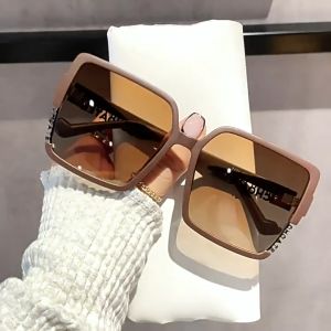 Unyiel - Kacamata Hitam CHAOTE Bingkai Kortak Oversize Untuk Wanita Sungglasses Musim Panas Woman Fashion Glasses