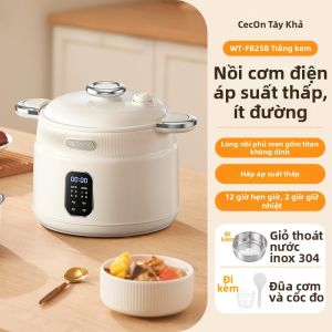 CECON | Nồi Cơm Điện Hẹn Giờ Áp Suất Vi Mô Tách Nước Gạo Giảm Đường 2.5L