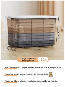 XINGYOU | Extra Large Thick Transparent Home Storage Box
