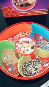 RRS กล่องใส่อาหาร กล่องบรรจุอาหารทรงกลม มีช่องแยก 5 ช่อง รุ่น 5242