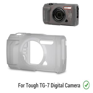 JJC Silicone Jacket Camera Protective Case Body Protector for Olympus OM SYSTEM Tough TG-7 Digital Accessories Replace CSCH-128