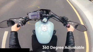 JOYROOM JR-ZS288 Phone Holder Motorcycle With Lock Rotatable Easy Install Motor Anti Vibration Bike Bicycle Motosikal