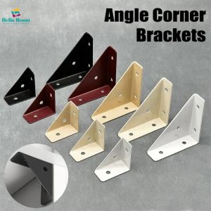 【Bella Room】 Steel Corner Fixed Joint Triangular Connection Bracket 90 Degree Right Angle Furniture Support Frame Home Hardware
