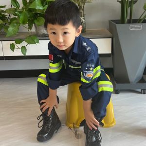 Cotton Stylish Firefighter Costume For Children