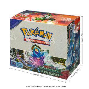 Bandai | 360Pcs English Pokémon TCG: Scarlet Violet Temporal Forces Box Pokemon trade card 36 Pack Box