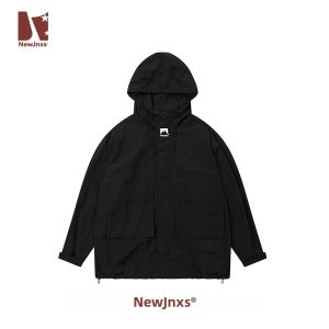 JNXS | Áo Khoác Dân Dã Chống Thấm In Hình Mỹ
