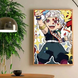 Bandai | Diamond Painting Uzui Tengen Anime Demon Slayer Diamond Mosaic Handmade Art Exquisite Creative Gift Home Decoration
