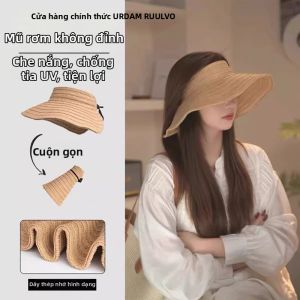 URCDN RDALVO | Foldable Ventilated Straw Hat For Women