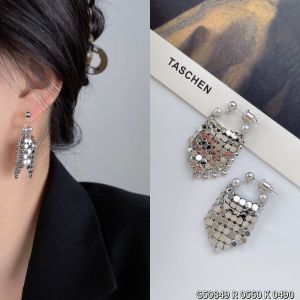Obia Geometry Rhinestone Earrings Irregular Diamond Minimalist Design Cold Style Fresh out Fashion Jewelry for Women