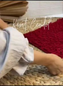 Keset Cendol Microfiber Nyerap Air Anti Slip / Kesed Cendol Dapur Kamar Mandi / Alas Kaki Anti Slip