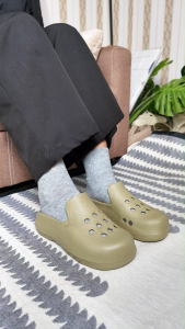 Marco Pony รองเท้าแตะ แบบเปิดส้น รองเท้าผู้หญิง EVA ติดตัวการ์ตูนได้ พื้นหนานุ่ม เสริมส้นเท้า MH9033