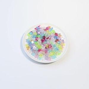 100pcs/lot 11mm AB Color Acrylic Star Beads Loose Spacer Beads For Jewelry Making DIY Craft Charms Necklace Bracelet Supplies