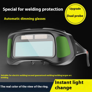 Upgraded New Version Welding Goggles with Side Window Splash Proof Auto Darkening Welding Glasses for Welder Work Eye Protection