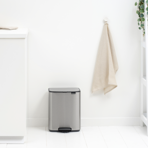 brabantia | Kitchen Trash Can with Foot Pedal and Lid 11+23L