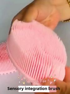 Bông Tắm Silicon Bàn Chải Tắm Tẩy Tế Bào Chết Khô - Dụng Cụ Massage Toàn Thân Bằng Silicon Để Làm Sạch Sâu Và Tẩy Tế Bào Chết