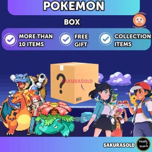Pokemon Gift Box Pokemon Sticker Anime Gift Box Pokemon Card Pikachu Sticker Charizard Gengar Pokeball Pokemon Pin