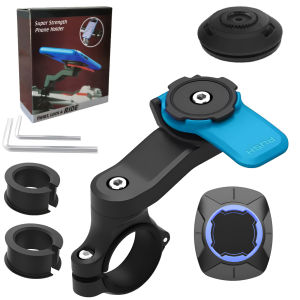 Motorcycle Phone Mount Anti-Shake Bike Cell Phone Holder with Vibration Dampener Quick Release Attach/Detach