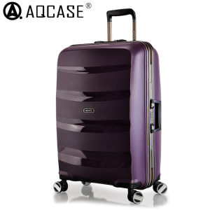 Ultra-Light Aluminum Frame Luggage Suitcase for Travel And Business PP Material with Combination Lock Mens Womens Available