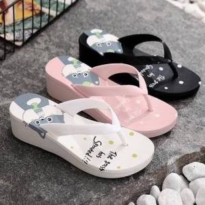 Anti-Slip Thick Bottomed Thong Slippers for Women Summer Outdoor Fashionable Couple Style Foot Board Bathroom Beach Cool Sandals