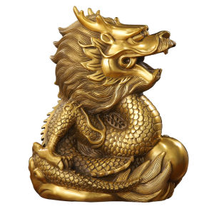 BINYUE | Copper Dragon Ornament 12 Zodiac Signs Decor