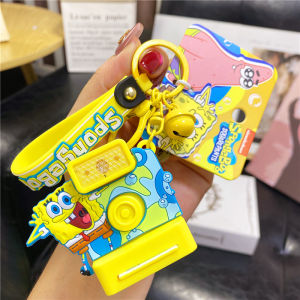 SpongeBob SquarePants Cartoon Anime Instant Camera Keychain Couple Keychains Hanging Decorations PVC Plastic Hardware