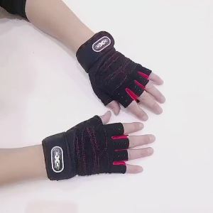 Gym Fitness Heavyweight Training Gloves Men Women Sports Body Building Half Finger Non-Slip Gloves Wrist Support Weightlifting