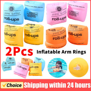 1 Pair Thickened Inflatable Water Sleeve for Adult Water Sports Pool Swimming Trainer Buoyancy Arm Rings Swimming Buoy