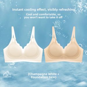 Slim Fit Cool Sensation Ice Silk Bra Small Breasts Support Summer