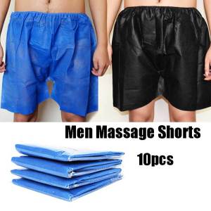 10Pcs Disposable Men Massage Shorts For Foot Bath / Sweat Steam / Massage / Sauna