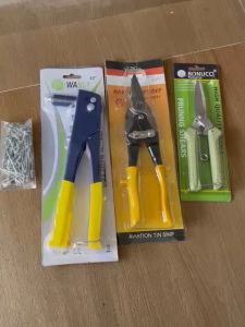 PAKET TANG RIVET + GUNTING BAJA RINGAN CAMEL Crv /Tang Rivet 10 inch / Paket Tang Rivet Ples Gunting Holo Blitz Bonus Paku Rivet Riverter