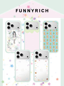 FUNNY RICH | Fall Prevention Magnetic Silicone Phone Case with Stand and Lanyard for iPhone