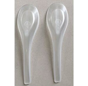 Sendok Bebek Bening Tebal Kaku Merek HCP Isi 144PCS
