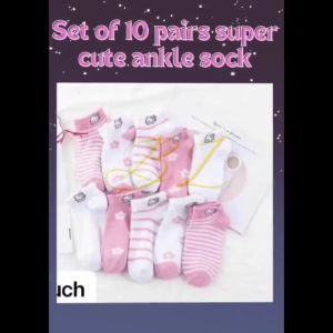 SK-FASHION 10pairs KT Ankle Socks Fashion Socks Breathable Foot