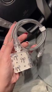 🔥พร้อมส่ง🔥5PCS Set พร้อมส่งจากไทย ชุดพันสาย เคสหัวชาร์จ ลายการ์ตูน ตัวถนอมสาย USB 20w 18w ชุดแต่งสายชาร์จลายการ์ตูน เคสหัวชาร์จ ชุดถนอมสายชาร์จการ์ตูนน่ารักๆพร้อมส่งจากไทย