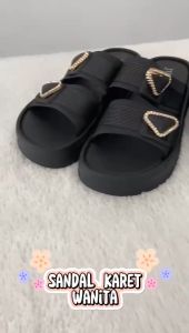 New Arrival!!! Sandal Karet Wanita Import W868 Sandal Import Wanita Slop Slop Karet Kekinian Import
