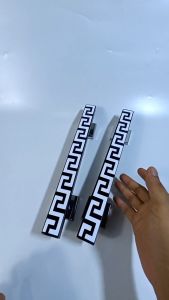 fullset 4buah gagang handle tarikan pintu rumah minimalis panjang 33cm 45cm dan 60cm lengkap lock body kunci untuk pintu depan model kupu tarung daun 2