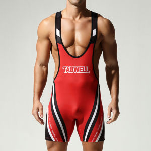 Mens One-Piece Shapewear Vest High Elasticity Tight-Fitting Sports and Fitness Swimsuit