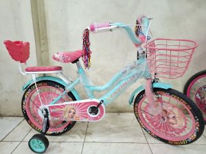 sepeda anak perempuan mini uk.16 & uk.18