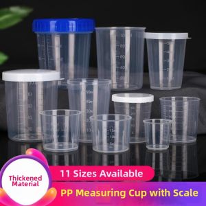 Plastic Graduated Measuring Cup with Lid