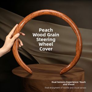 TUSHUGUANG | Universal All-Season Steering Wheel Cover Wood Grain