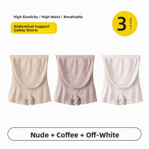 Miiow | Maternity High Waist Safety Pants Underwear Two-In-One Prevent Light Leakage Pregnancy Bottom Flat Angle Shorts Women Thin Model