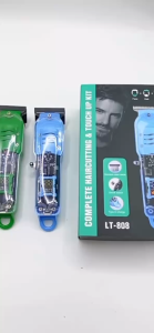 เครื่องตัดผมไฟฟ้าแบบจอ LCD ตัวเครื่องโปร่งใส หัวโกนแบบน้ำมัน เครื่องตัดผมไฟฟ้าแบบชาร์จไฟได้สำหรับร้านเสริมสวย