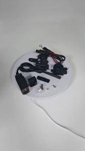 kebidumei | Bộ Sạc Nhanh USB Xe Máy Dual QC3.0 Bộ Chuyển Đổi Nguồn 12V-40V Có Công Tắc Đầu Nối Ổ Cắm Vôn Kế LED Để Sử Dụng Trên Xe
