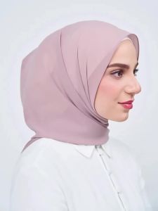 Khăn Trùm Đầu Voan Cao Cấp Dành Cho Phụ Nữ Hồi Giáo Sẵn Sàng Mặc Trong Tháng Ramadan Khăn Choàng Đầu Tức Thì Mũ Turban Trơn Khăn Bandana Có Nam Châm Tích Hợp Phụ Kiện Thời Trang Giản Dị.