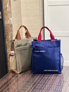 Large Capacity Student Tutoring Bag with Three Layer Zipper Waterproof Artistic Packaging Lunch Box Bag for Boys And Girls