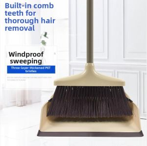 DANBIYIN | Non-sticking Hair Broom Set with Soft Bristles and Scraper
