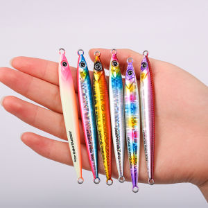 JIGGING PRO 40G 60G แท่งสไลด์จิ๊กโลหะชายฝั่งเหยื่อตกปลาน้ำเค็มปลาทูน่าคิงฟิช