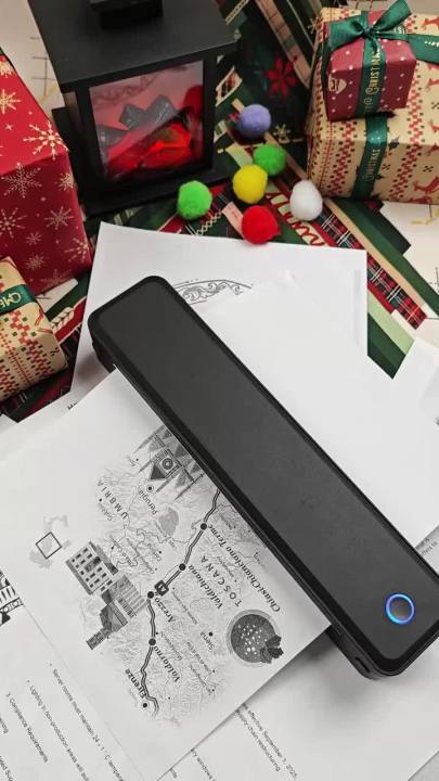 U8 Portable A4 Thermal Printer, Wireless Bluetooth for Digital